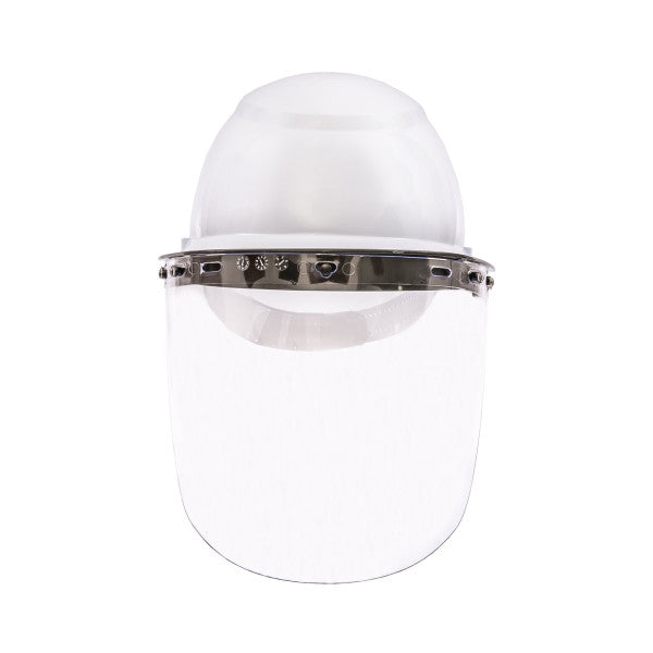 Protetor Facial Incolor com Capacete Branco