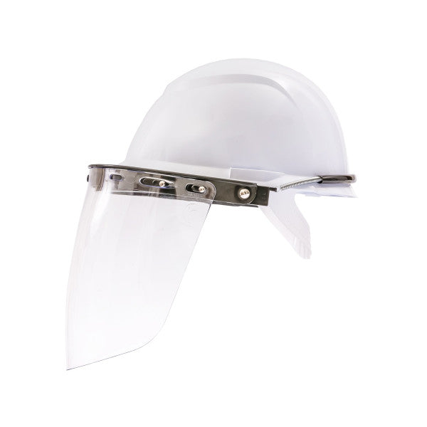 Protetor Facial Incolor com Capacete Branco