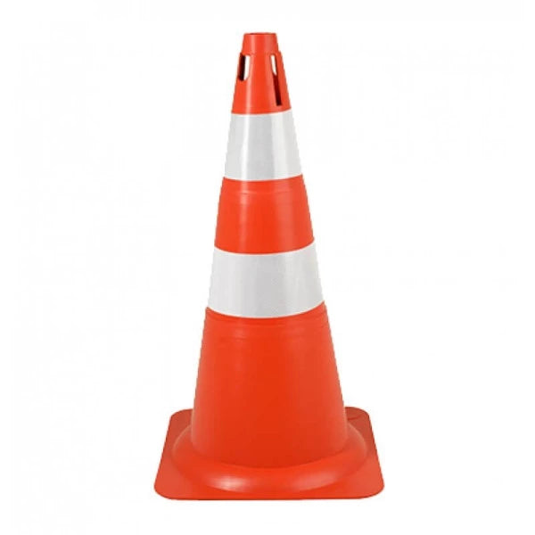 Cone Refletivo Laranja e Branco 70 cm